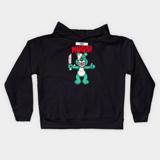 Cute Retro "Free Hugs" Evil Teddy Bear Kids Hoodie